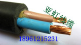 电线电缆 YZ2*4平方 2芯 国标 防水防冻防老化耐磨 橡胶电缆线