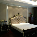 欧式床双人床实木床高箱床1.8米法式公主床别墅酒店样板房家具