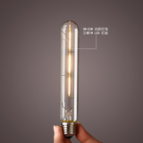 灯的艺术与设计 E27螺口LED工业复古爱迪生T10T185长形灯泡