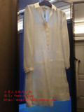 英国代购 博柏利burberry女装 褶缝装饰丝质衬衫式连衣裙39684071