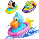 六一节礼物 正品美国sassy 拉绳\上发条洗澡戏水玩具水中飘小船玩