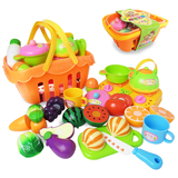 儿童玩具 水果蔬菜切切看切水果玩具 切切乐 过家家厨房玩具套装