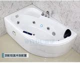 三角扇形亚克力浴缸小户型异型浴缸恒温按摩浴盆1.2-1.7X0.9米