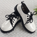 QJ♀韩国高档白色男童皮鞋礼服花童鞋子儿童皮鞋2015新款童鞋黑色