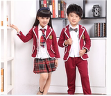 儿童英伦学院风韩版春秋装幼儿园服男女童中小学生JK制服校服套装