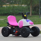 儿童电动摩托车遥控电动车三轮车小孩电动宝宝童车四轮甲壳虫可坐