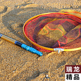 新款2.1-3米可定位伸缩碳素抄网杆 超轻超硬玉柄捞鱼抄网竿渔具