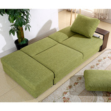 日式小户型布艺沙发床双人可拆洗带收纳多功能储物折叠沙发床两用
