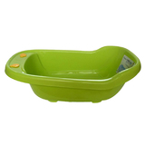 茶花婴儿浴盆0412 大号塑料洗澡盆加厚儿童沐浴桶 绿色 浴盆+浴床