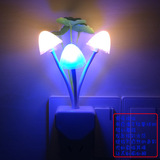 批发  创意LED蘑菇灯 七彩变色梦幻蘑菇灯 充电 光控蘑菇小夜灯