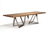 新款美式乡村Loft工业风复古铁艺实木餐桌法国元素长桌书桌会议桌