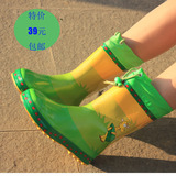 新款可爱男女童儿童雨鞋 学生雨靴宝宝雨鞋 亲子雨鞋橡胶防滑水鞋