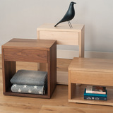 美式实木床头柜 现代简约沙发边柜小斗柜 迷你储物柜北欧小床头柜
