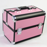 32大号专业化妆箱化妆包化妆盒收纳盒化妆工具多层带锁双开手提箱