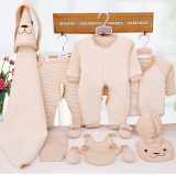 婴儿衣服冬新生儿礼盒装婴幼儿用品宝宝纯棉有机彩棉衣服满月礼物