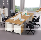 昆明办公家具组合屏风办公桌时尚简约员工桌4人职员桌椅 可定做