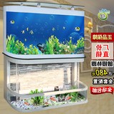 金鱼缸创意水族箱生态流水屏风水幕墙玄关玻璃客厅中型1.2米定制