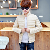 棉衣男装冬季 青年韩版修身型加厚短款立领羽绒棉服袄潮保暖外套