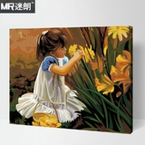 迷朗DIY数字油画 风景花卉人物儿童 数码手绘装饰画 采撷四季