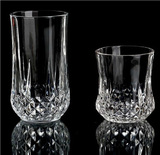 玻璃杯套装啤酒杯果汁杯家用水杯套装家居耐热水晶杯茶杯砖石杯