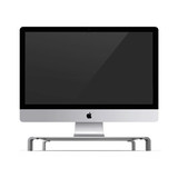 苹果显示器底座一体机iMac支架笔记本电脑增高垫铝合金桌面收纳架