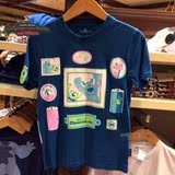 正品香港迪士尼乐园代购  电力公司毛怪搞怪卡通动漫女装夏装T恤