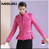 正品MISUN米尚2015新款春装女装超薄短款小棉服棉衣小外套潮时尚
