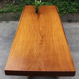 2.7米柚木王半方边实木大板桌会议桌书桌台面SGY-4006