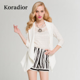 Koradior/珂莱蒂尔正品春款女装韩版通勤百搭修身显瘦纯色外套潮