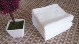 批发60克星级酒店纯棉方巾餐厅美容院ktv用加厚小白毛巾定做logo