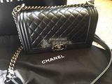 澳洲代购 Chanel 经典款 14新款leboy 中号 银链扣羊皮 现货