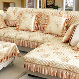 泊远 四季沙发垫布艺欧式现代简约夏季防滑坐垫沙发套罩巾 玉树