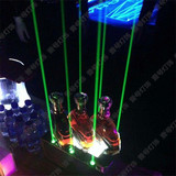 新款LED激光洋酒座香槟展示架充电发光酒架吧灯 高端酒吧台红酒架