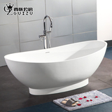 贵族公馆 人造石独立式浴缸环保型浴缸1.8米大浴缸成人澡缸新款