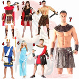 万圣节儿童罗马武士服装男埃及法老衣服艳后服装公主衣服女古希腊