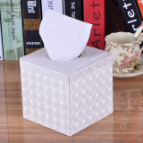 沐兰 皮革卷纸筒卷纸盒厕所纸巾盒 创意客厅茶几卫生间纸抽盒欧式