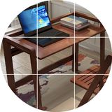 简约现代台式卧室简易书桌纯实木笔记本电脑桌家用折叠学习写字桌