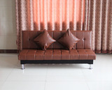 全新中小型实木仿皮PU简易可折叠沙发床多功能L型服装美容店沙发