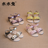 官方专卖店夏季新款儿童鞋女童凉鞋防滑沙滩鞋子永高人蓝猫abc361