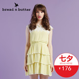 【七夕】bread n butter雪纺高腰无袖连衣裙 甜美蕾丝蛋糕裙