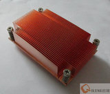 1U服务器散热器 2011针被动式纯铜 intel E5-2600平台 长方形结构