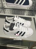 英国正品代购阿迪Adidas三叶草Superstar白色黑蛇纹尾贝壳头板鞋