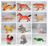 包邮奥斯尼恐龙动物 十二生肖摆件 动物模型儿童早教益智玩具教学