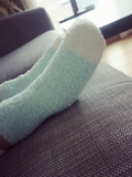 糖果色婴儿袜子秋冬宝宝睡眠袜地板袜松口保暖袜珊瑚绒加厚中筒娃