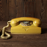 【古董老旧货】vintage  黄色 罕见款 老电话机 怀旧装饰  收藏