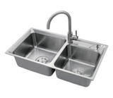 专柜正品-箭牌卫浴-不锈钢水槽-双槽盆洗菜盆ASC82L7701H支持验货