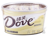 德芙Dove碗装奶香白巧克力252g 儿童户外旅行郊游休闲零食品批发