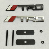 丰田车贴 新锐志凯美瑞皇冠 TRD改装金属车标 个性中网标 车身贴