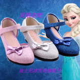 冰雪奇缘鞋子艾莎公主鞋水晶高跟鞋迪士尼鞋子女童包头凉鞋舞蹈鞋