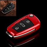 奥迪A6/A1/Q3/Q7/TT/R8/A3/S3专用汽车折叠钥匙包钥匙套保护壳套
